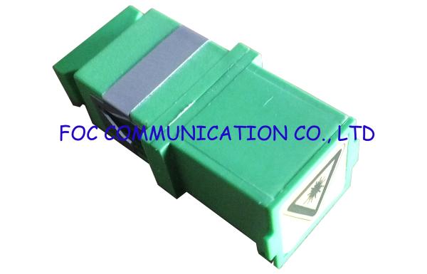 SC Shuttered Optical Fiber Adapter Zirconia Ceramic Sleeve For Local Area