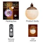 Touch Bluetooth 3D Moon Led Speaker Quran Lamp