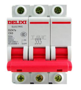 China Mini Air Type AC Electrical Switch MCB Circuit Breaker DZ47s CE Certification on sale
