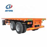 Truck Trailer Steel Flat Trailer for Farm Tractor/Drawbar Flatbed Container