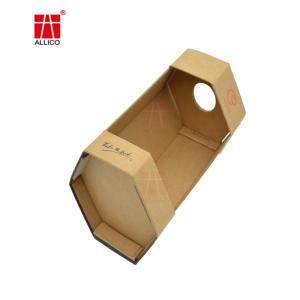 Quality FSC Kraft Paper Wine Bottle Gift Boxes Collapsible CMYK Color wholesale