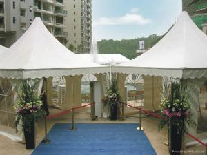 Quality Luxury Aluminium Pagoda Party Tent Yurt For Events 84mmx48mmx3mm wholesale