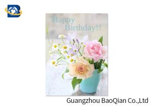 Quality Flower / Beauiful Girl Pattern Animation Business Cards Attracted Eyes Birthday Card wholesale