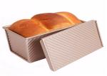 RK Bakeware China Foodservice NSF Gold Nonstick Aluminum Loaf Pans Corrugated