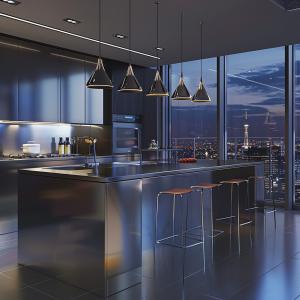 Quality Seamless Stainless Steel Sheets , Polished Silver , For Sleek And Unified Looks wholesale