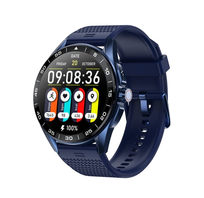 1.43'' Smart Watch Circle Shape Android Ip68 Ecg Body Temperature Advanced Chipset