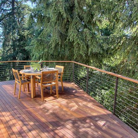 Balcony Side Mounted Building Railing Stainless Steel Cable Outdoor / Indoor