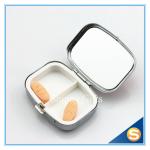 Zinc Alloy Custom Lockable metal pill box Traveling Promotional Gifts Square