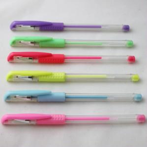 Quality neon gel ink pen, neon gel pen,12 colors available,good for school &amp; office use wholesale