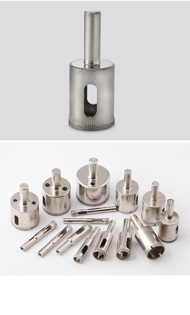 Electroplated diamond core drill bit Drilling for glass Ceramic Tiles