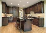 Solid Wood Contemporary Kitchen Cabinets Paint Finish Luxury Furniture