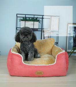 Quality Suede 38*45*18cm Plush Pet Beds/safety pet bed/pet products wholesale