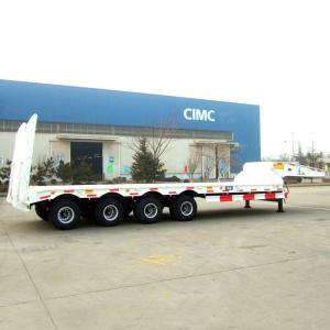 Quality CIMC 4 Axle Mechanical Suspension Low Loader Trailer wholesale