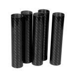Round Carbon Fiber Rods And Tubes , Pultruded Carbon Fibre Tube