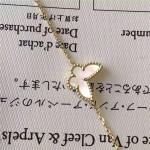 White Mother Of Pearl 18K Gold Bracelet Sweet Alhambra Butterfly Bracelet