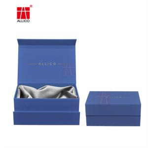 Quality Blue Gift Boxes With Magnetic Lids Foldable Present Packaging Boxes wholesale