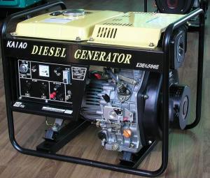 Quality Single Cylinder Open Frame Diesel Generators 5KW 50HZ Model KDE6500X wholesale