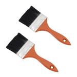 Synthetic Fiber Bristle Brushes For Oil Painting Black Hair No Streaks