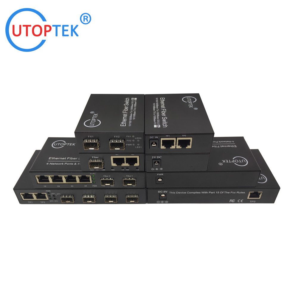 universal Mini Switch 2*10/100/1000Base-Tx to 2*1000Base-Fx SFP Fiber ethernet switch,network switch,media converter