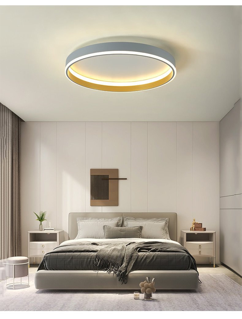 Nordic Minimalist Master Bedroom Lamp Ultra-thin Led ceiling lamps(WH-MA-218)