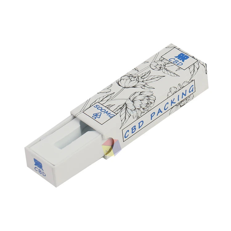 Childproof Sliding Drawer Custom Cigarette Packaging Boxes With Eva Foam Insert