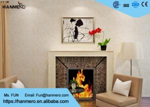 Quality Beige European Country Style Wallpaper with Non - Woven Paper , Bedroom Wall Covering wholesale