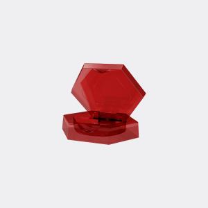 Quality GC705 PETG Compact Solid Powder Case Red Color wholesale
