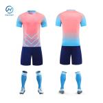 Quick Dry Material Soccer Uniform Set Standard Thickness Custom T Shirt Football