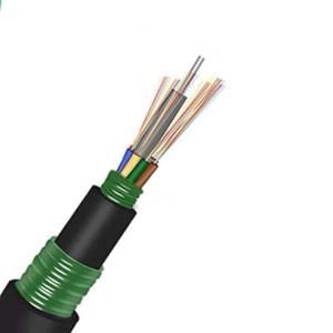 Quality 12 Core Armored Outdoor Fiber Optic Cable GYTA53 MDPE/HDPE Double Sheath wholesale