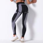 Seamless knitted sexy breathable pattern moisture wicking yoga pants running