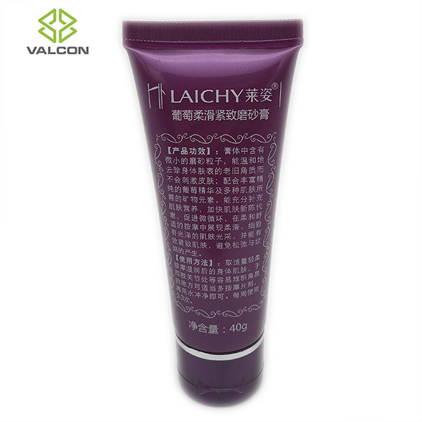 40 ML Capacity Hand Sanitizer Tube , PP Custom Tube Packaging Purple Flip Cap