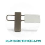 Betterall Good Quality Garment Usage White Flocked Silvery Paint Wooden Hangers