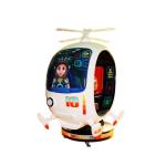 3D Large Helicopter Kiddie Ride Machines Electric Video Game 150W