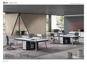 Quality MDF PVC Modular Office Workstations 2400 X 1200 X 750 Mm Extendable 4 Person Conference Table wholesale