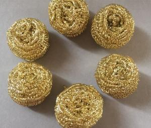 Quality Strong Decontamination Copper Scrub Pad , Antibacterial Brass Copper Wool Pad wholesale