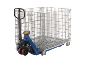 Quality Eco Friendly Large Steel Mesh Storage Cage Containers Baskets OEM / ODM Available wholesale
