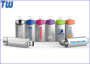 Quality LED Light Twister Point Metal Stick Bulk 4GB USB Flash Drive Free Landyard wholesale