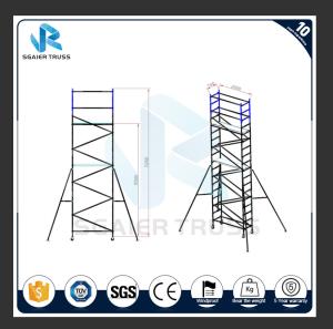 Quality Steady Adjustable Aluminum Plank , Dia 50mm Aluminum Alloy 6m Scaffold Tower wholesale