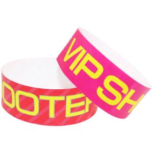 Quality Water Resistant Festival Tyvek Wristbands , Disposable Printable Paper Wristbands wholesale