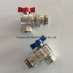 1" Angle Ball Valve For Manifolds , Floor Manifold Angle Union Ball Valves,