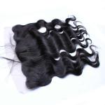 Brazilian 100 Human Hair Lace Front Wigs With Baby Hair Black Color