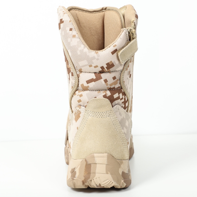 Desert Camouflage Military Combat Boots With Zipper 38-45 Desert Military Boots