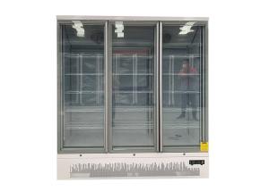 Quality White Self Contained Three Glass Door Merchandiser Freezer Low Noise wholesale