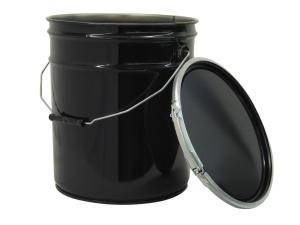 Quality Round Tapered Tinplate Pail with Rubber Gasket Lid wholesale