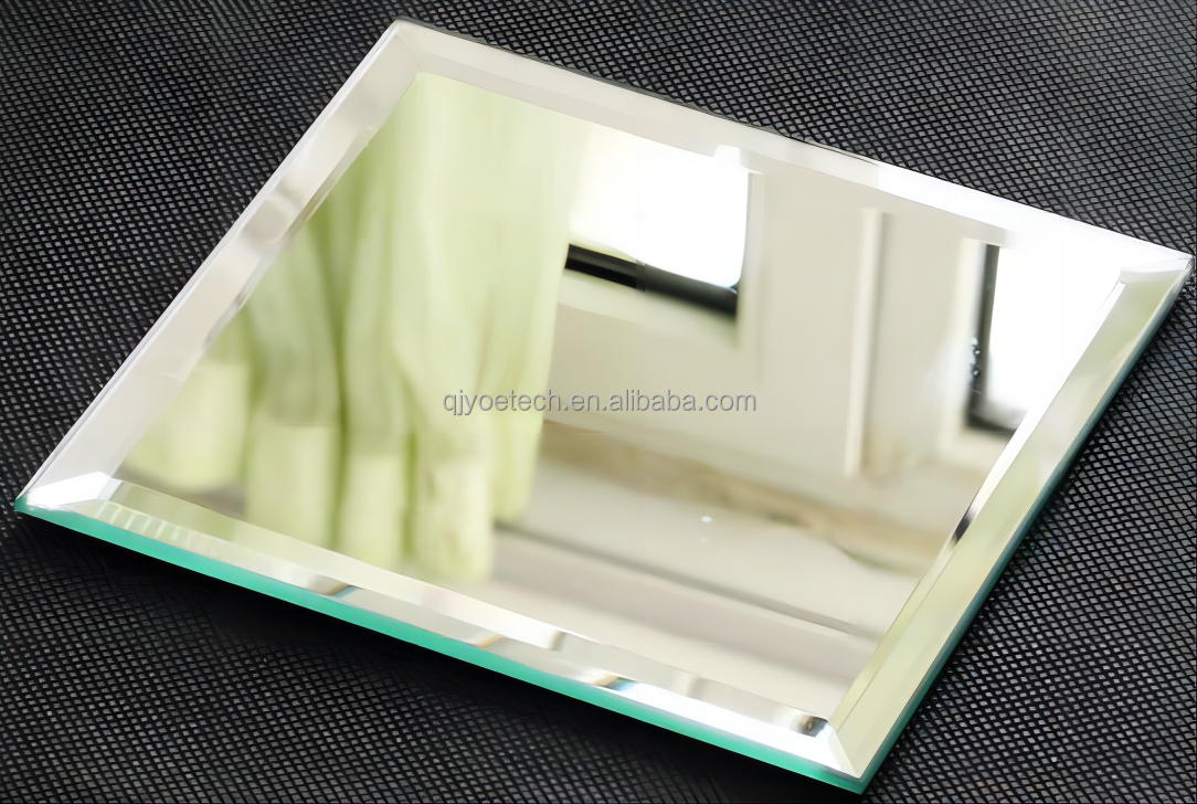 Beveled Edge Double-Coated Silver Glass Mirror for Modern Bathroom Decorative Purpose