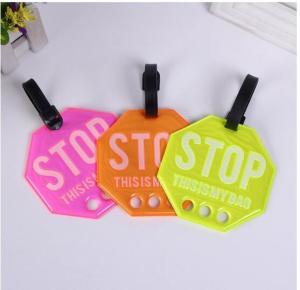 Quality Daily Use Beautiful PVC Luggage Tag Custom For Bags Cases PVLT-008 wholesale