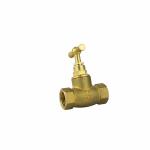 Forged Brass Gate Valves Wheel Hand 1/2 In - 2 In Female Thread Cut Off Valves