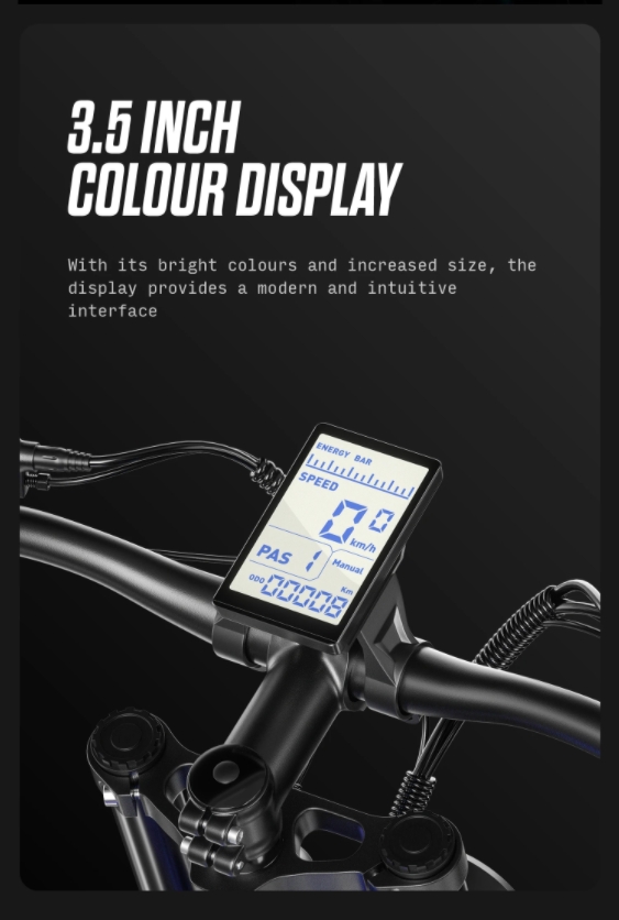 500W Full Suspension Fat Tire Electric Bike With 48V 17.5AH Integrated Battery