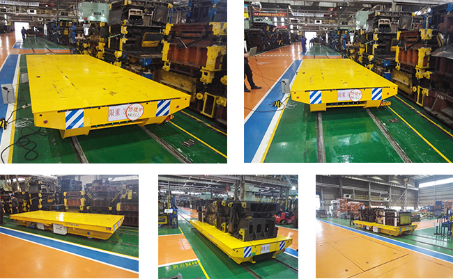 rail cart in work shop