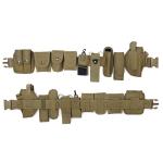 Multifunctional Training Belt Hardware Buckle Flashlight Molle Belt Pouch Olive
